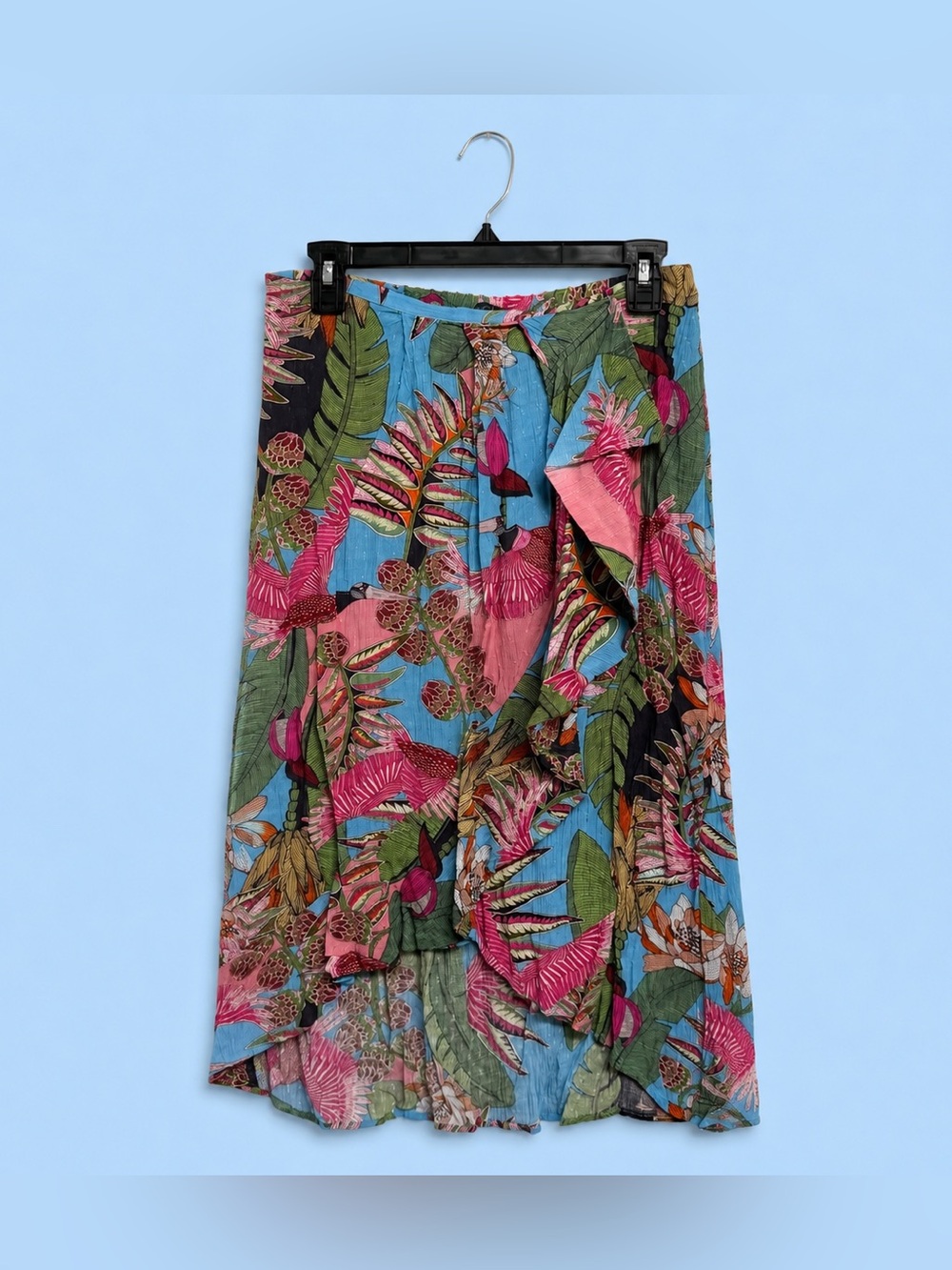 RACHEL Rachel Roy Tropical Maxi Skirt - Pink, Blue & Green